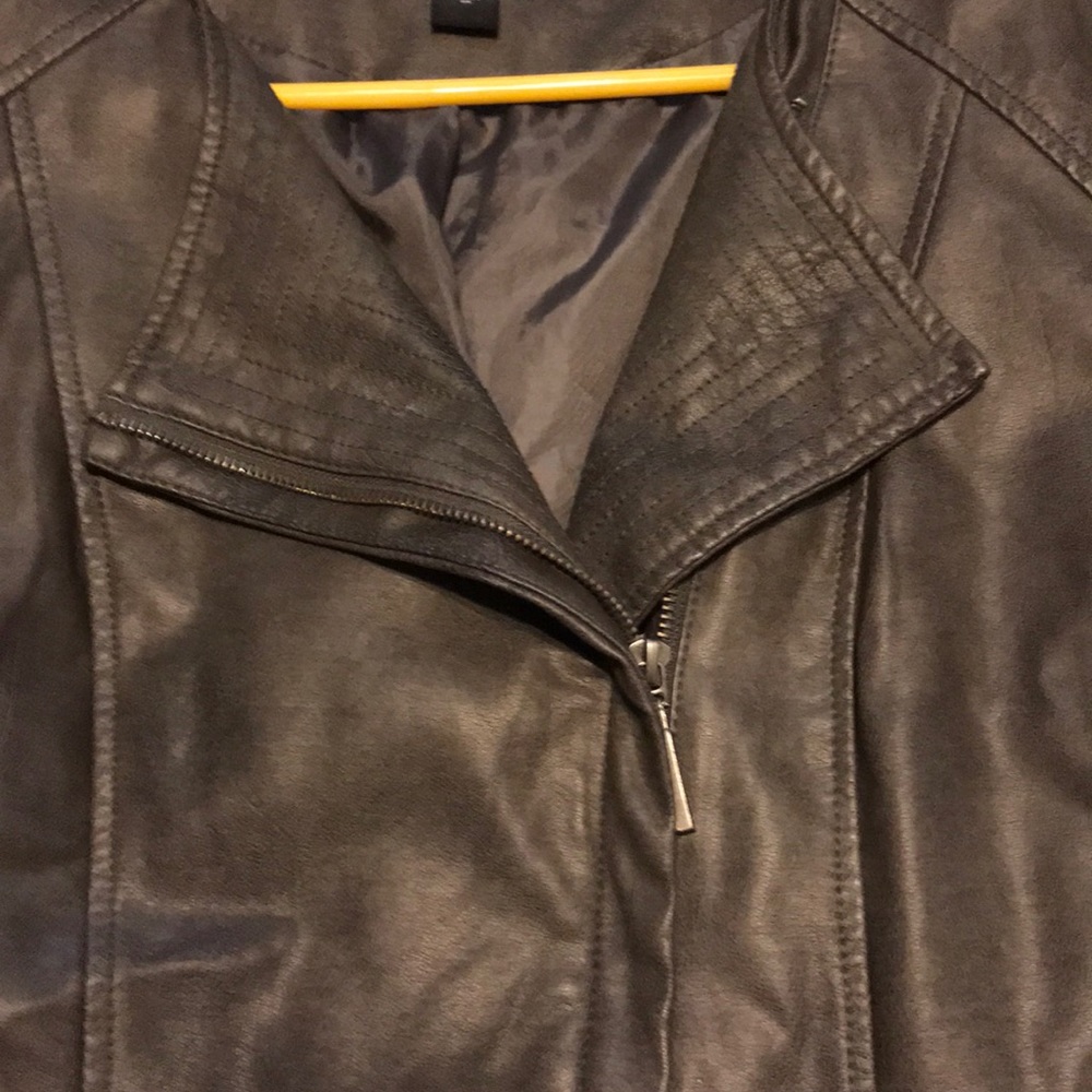 Faux leather biker jacket!!